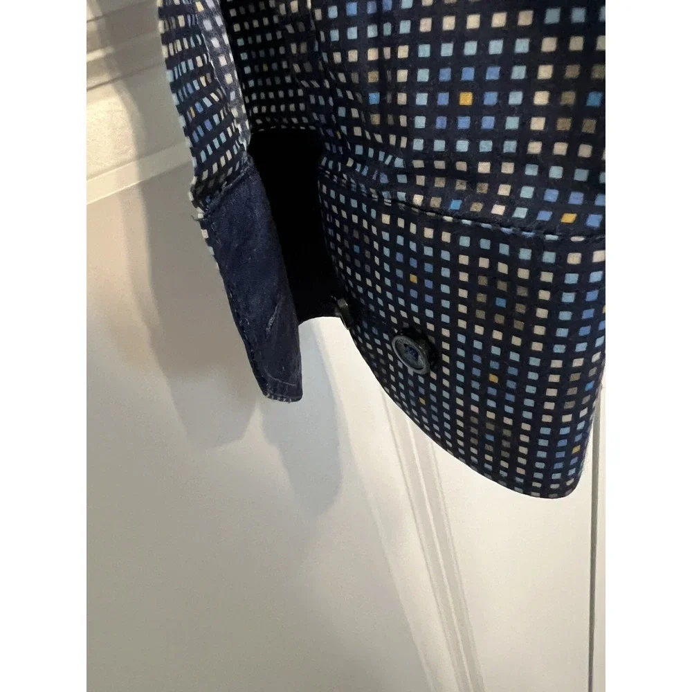 Bugatchi Shaped Fit Men's Casual Shirt Size L Long Sleeve 100%‎ Cotton